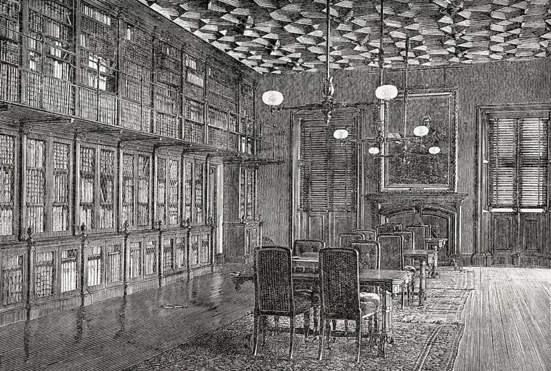 Free Church College Library, Edinburgh, Scotland, 19th century