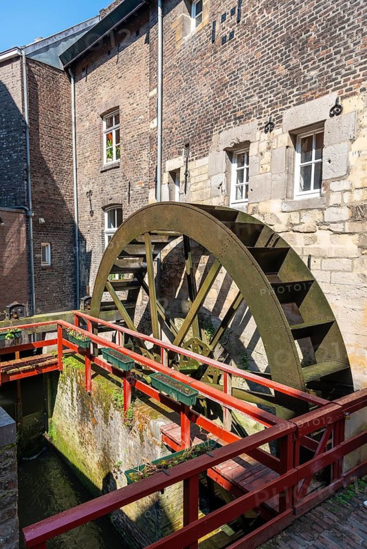 Maastricht, Netherlands, Bisschopsmolen Watermill of a historic bakery