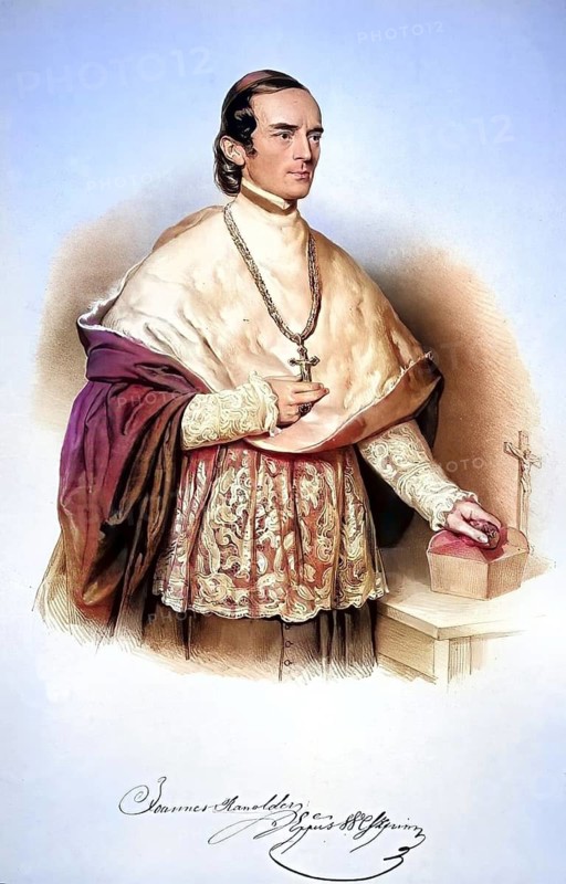 Johannes Ranolder (1806-1875), Bishop of Veszprem, real Privy Councillor, Historical, digitally restored reproduction from a 19th century original, Record date not stated