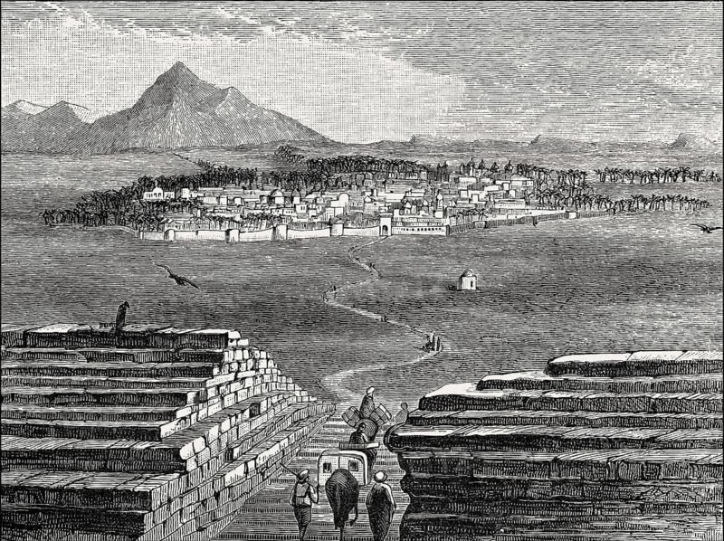 The city of Medina, Saudi Arabia, 19th century