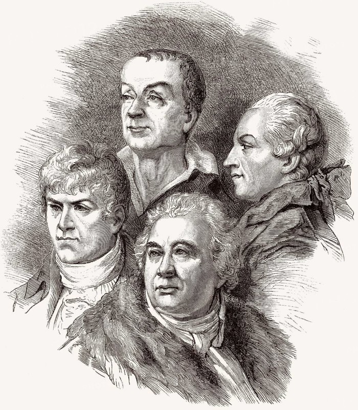 Members of the Académie française, Jean-François Collin d'Harleville, François Guillaume Jean Stanislaus Andrieux, Antoine Léonard Thomas, Jean-François Ducis