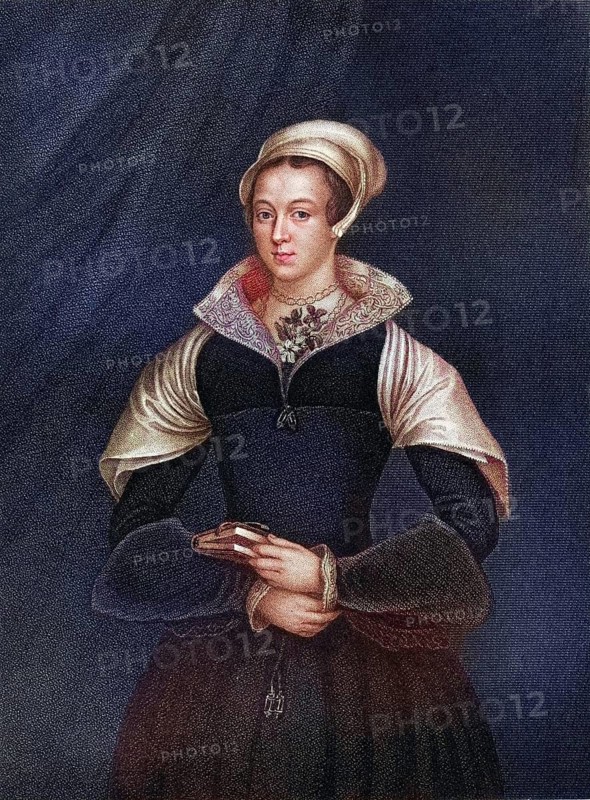 Lady Jane Grey, also known as Lady Jane Dudley, 1537-1554, titular Queen of England for nine days in 1553, executed by Mary Tudor. From the book Lodges British Portraits, published 1823, Historical, digitally restored reproduction from a 19th century original, Record date not stated