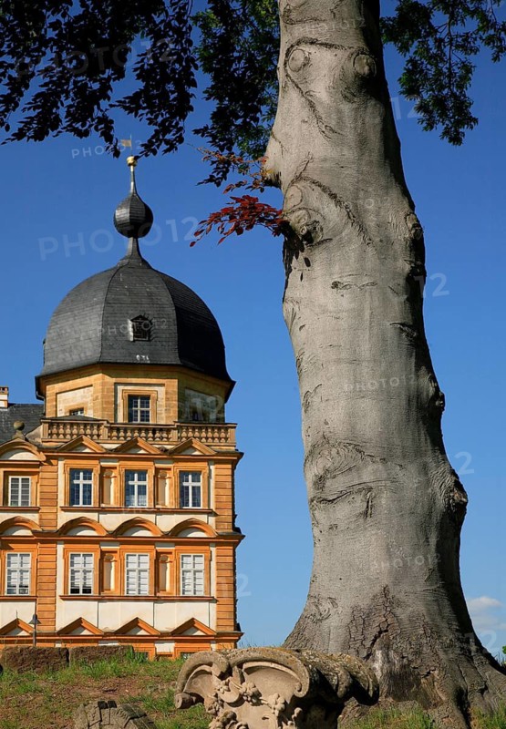 Seehof Castle, summer residence of the Bamberg prince-bishops, Memmelsdorf, Bamberg district, Upper Franconia, Bavaria, Germany