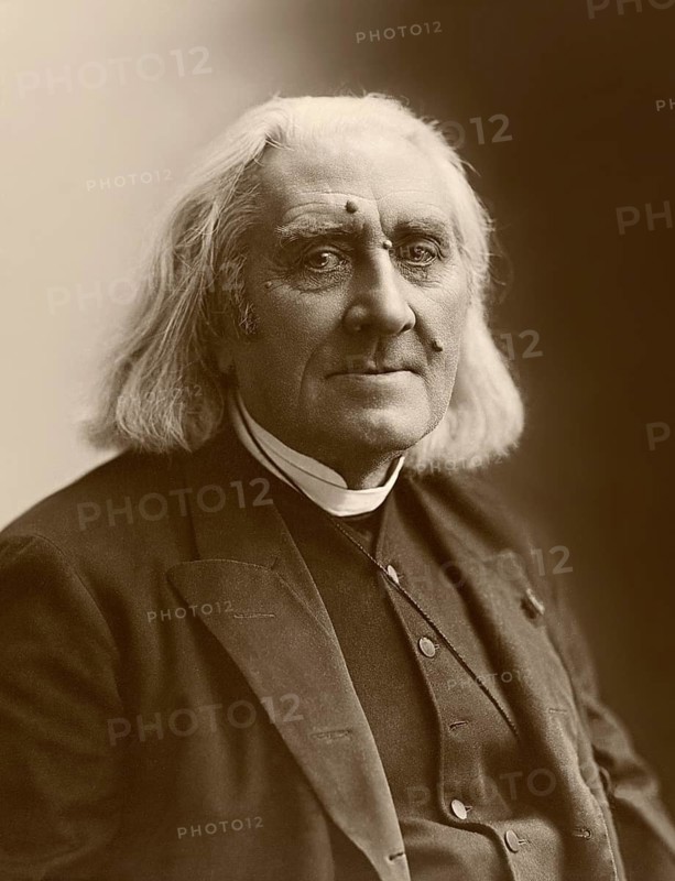 Portrait of Franz Liszt, 1811-1886, Hungarian composer, virtuoso pianist, photograph by Nadar, about 1870