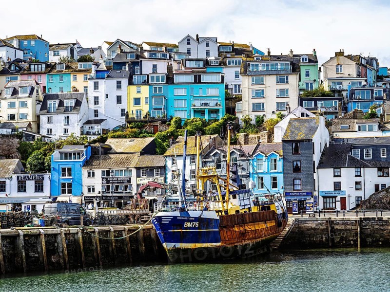 Brixham Hourbour and Brixham Marina, Brixham, Torbay, Devon, England, United Kingdom