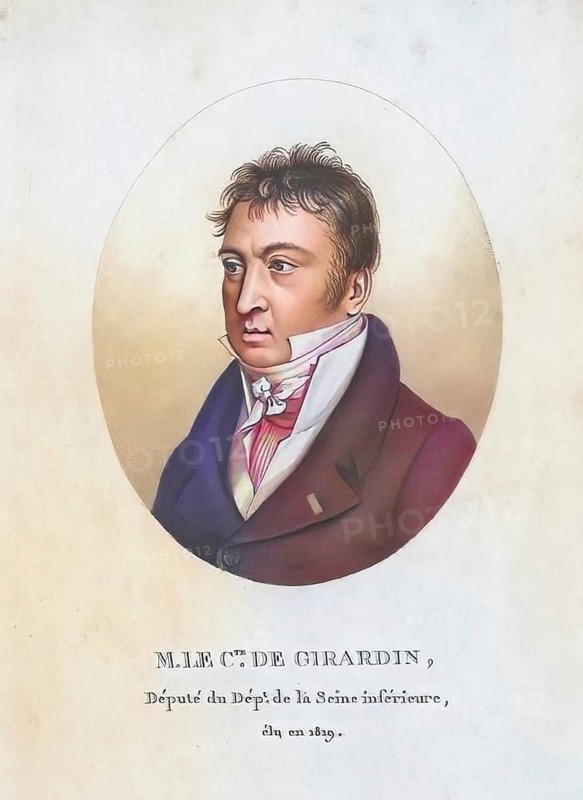 Cécile Stanislas Xavier de Girardin (born 19 January 1762 in Lunéville, died 26 February 1827 in Paris), Comte, was a supporter of the French Revolution, member of the National Assembly, Général de brigade and Prefect, Historical, digitally restored reproduction from a 19th century original, Record date not stated