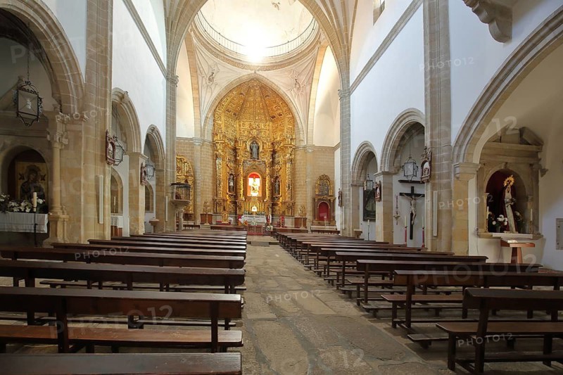 Interior view of Iglesia de San Francisco, church, Trujillo, Extremadura, Spain