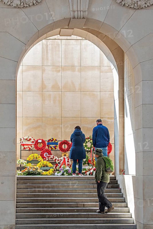 Menin Gate, Menenpoort, WW1 memorial for the missing soldiers of Commonwealth nations who died in Ypres Salient during First World War One, Belgium