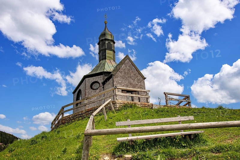 Holy Cross Chapel on Wallberg above Tegernsee in Bavaria, Germany