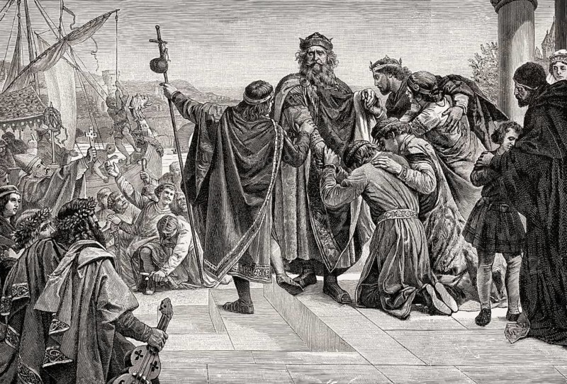 Departure of Frederick Barbarossa, Holy Roman Emperor, Third Crusade, 1189