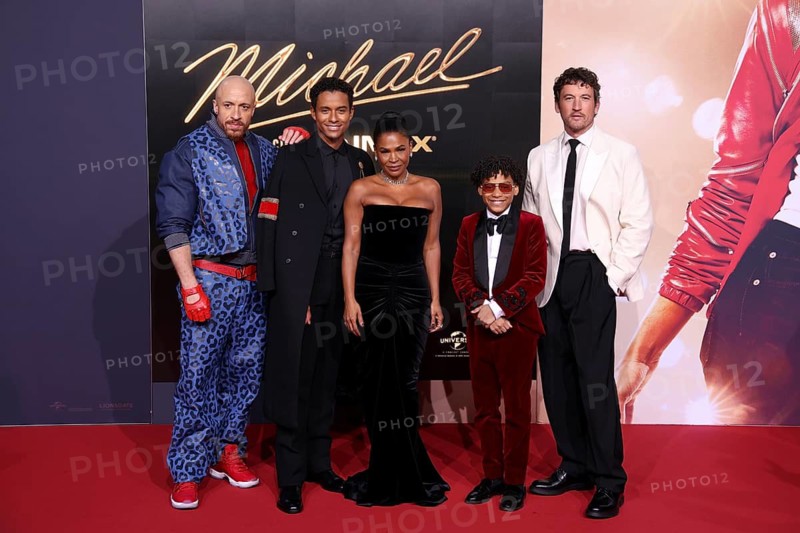KeiLyn Durrel Jones, Jaafar Jackson, Nia Long, Juliano Valdi and Miles Teller - International Premiere of MICHAEL, Uber Platz, Berlin, 10.4.26