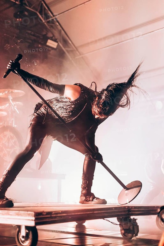 Johannes Eckerström, singer of the band Avatar live on In The Airwaves Tour at Munich's TonHalle on 05.03.2026