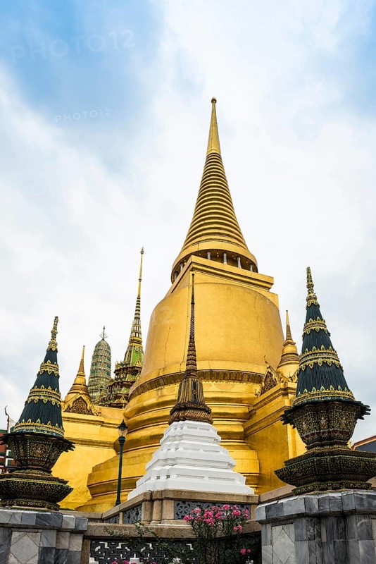 Wat Phra Kaeo temple, old royal palace, Bangkok, Thailand