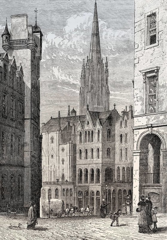 Victoria Street and Terrace, Edinburgh, Scotland, 19th century