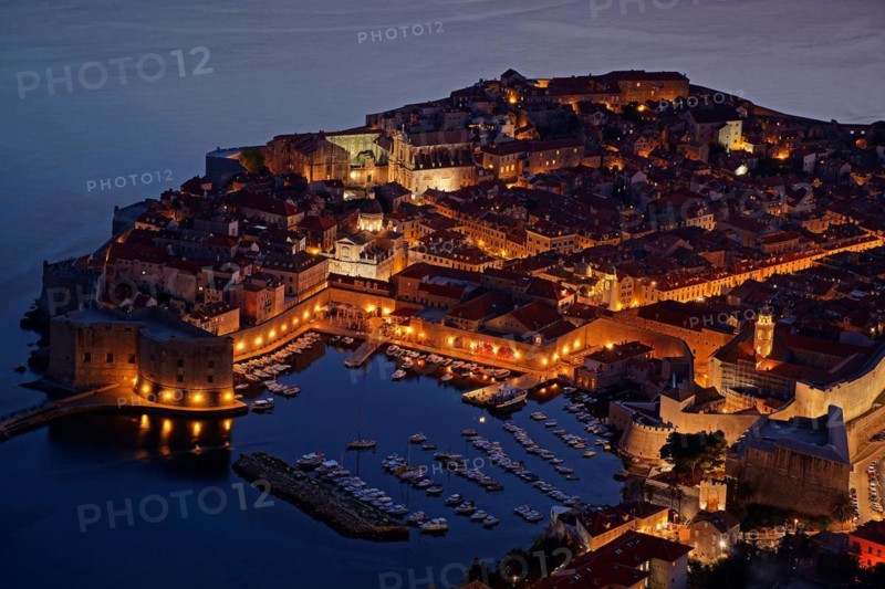Croatia, Dubrovnik, twilight, Dalmatia