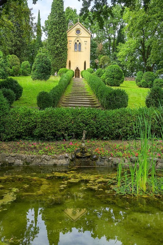 Hermitage built in 1792 in the Parco Giardino Sigurtà, Valeggio sul Mincio, province of Verona, Italy