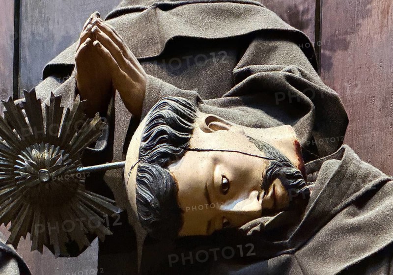 Sacred artwork, The Glorious Martyrs of Morocco, São Francisco Church, St. Francis Church, Talha Dourada, UNESCO World Heritage Site, Poto, Portugal