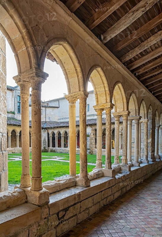 Cloister at Collegiate church, Saint-Emilion, France