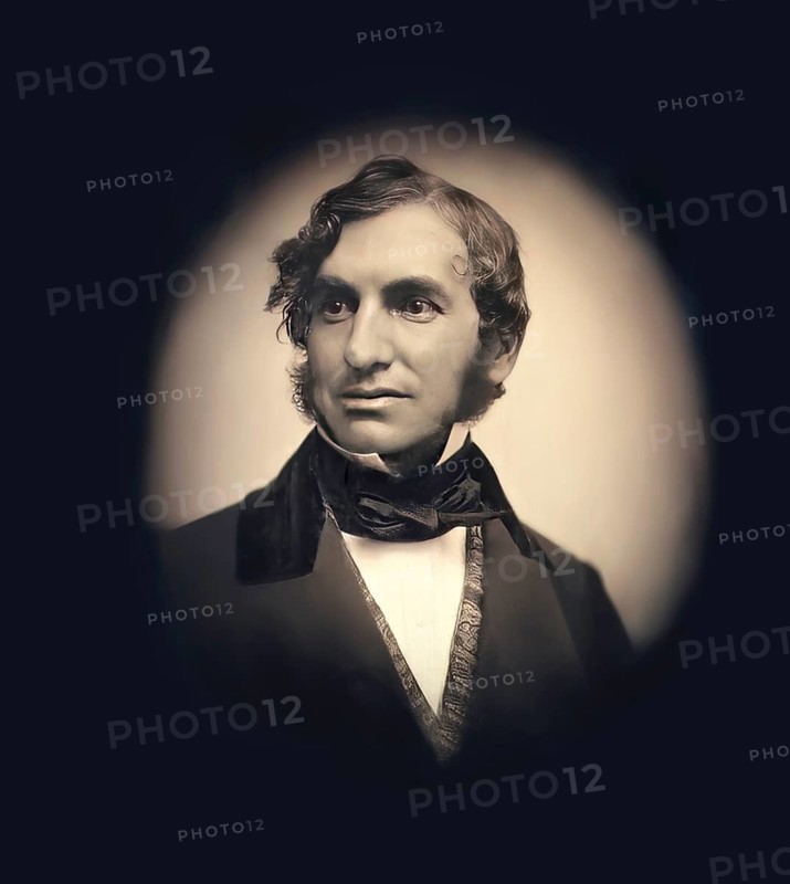 Henry Wadsworth Longfellow, 1807 – 1882, American poet, digitally edited according to a photograph by Southworth & Hawes, c 1850