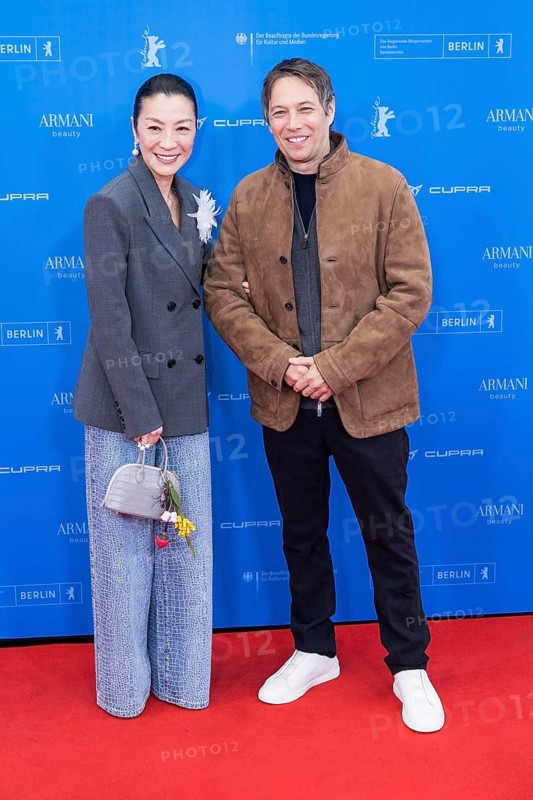 Michelle Yeoh and Sean Baker in front of the premiere of the film Everything Everywhere All At Once at the Berlinale at Berlin's Zoo Palast on 13.02.2026. The 76th Berlin International Film Festival will take place from February 12 to 22, 2026
