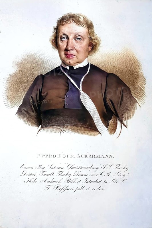 Peter Ackermann (1771-1831), Austrian theologian, priest, Historical, digitally restored reproduction from a 19th century original, Record date not stated