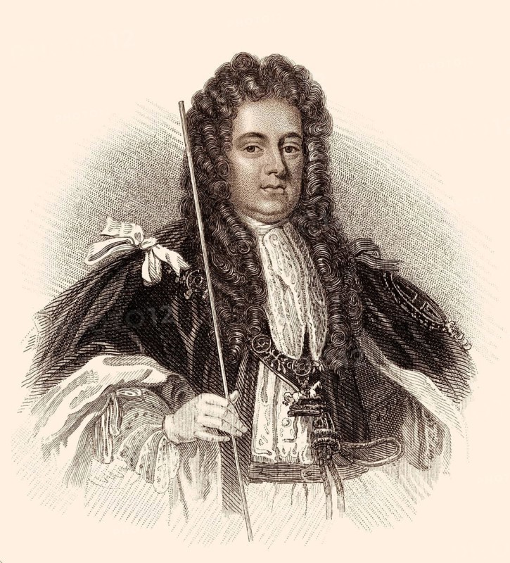 Sidney Godolphin, 1. Earl of Godolphin, 1645-1712, ein führender britischer Politiker