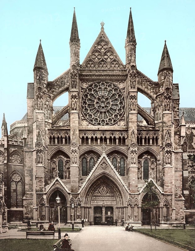 North Door, Westminster Abbey, London, England, ca 1900
