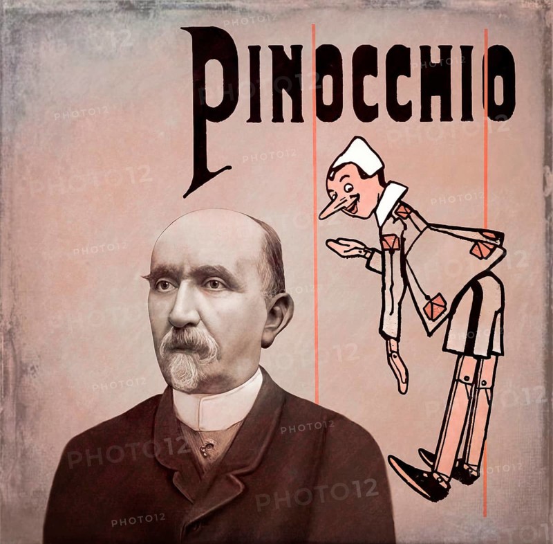 Carlo Lorenzini, 1826 – 1890, better known by the pen name Carlo Collodi, Italian author, humourist, and journalist, known for his fairy tale novel The Adventures of Pinocchio, digitally optimized