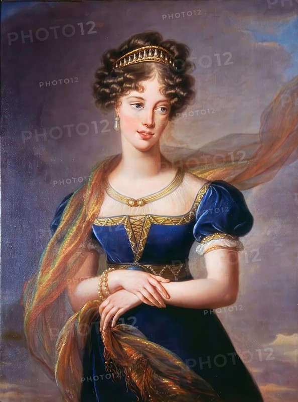Louise-Élisabeth Vigée-Le Brun (also Le Brun, born 16 April 1755 in Paris, died 30 March 1842 in Paris, buried in Louveciennes) was a French paintress who produced numerous portraits of European aristocrats, reproduction from a model of the time, historical, digitally enhanced