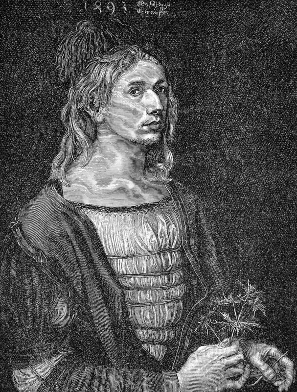 Albrecht Duerer the Younger, 1471 - 1528, a German painter, printmaker, mathematician and theorist at the time of humanism and the Reformation