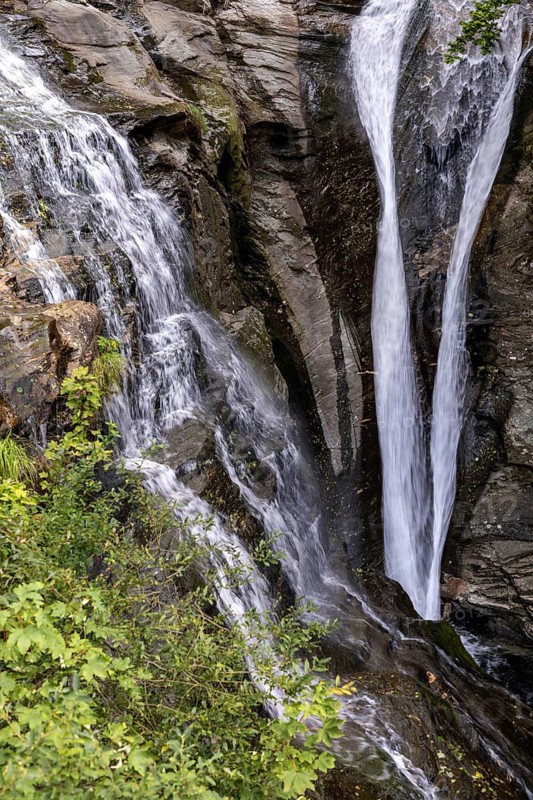 Waterfall near Sonogno, Verzasca Valley, Valle Verzasca, Canton Ticino, Switzerland