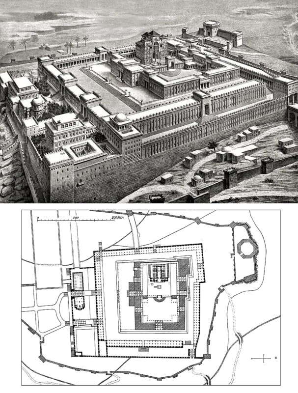 Solomon's Temple, Temple Mount, Jerusalem, Reconstructed by Conrad Schick