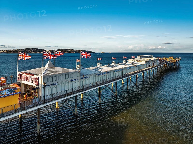 Paignton Pier, English Riviera, Torbay, Devon, England, United Kingdom