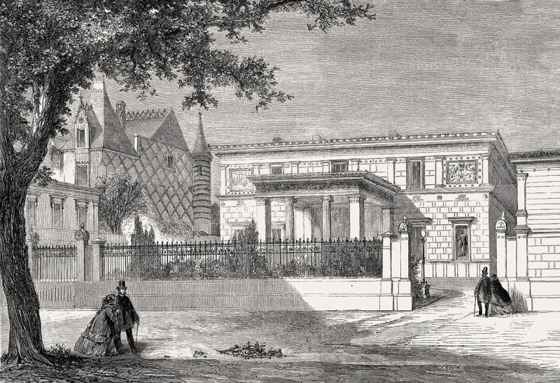The Maison pompéienne, the hôtel particulier of Prince Jérôme Napoléon, Avenue Montaigne, Paris, France, 1857