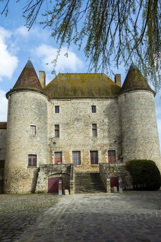 Nemours. Medieval castle of 12 century. Seine-et Marne department. Ile-de-France. France. Europe