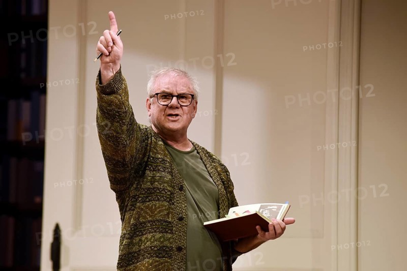 Joachim Krol (Wolfgang), Sophia oder das Emde der Humanisten, German premiere, photo rehearsal on 11.03.2026 at the Renaissance Theatre, Berlin, premiere on 15.03.2026