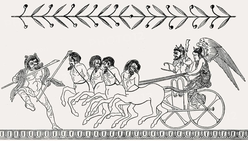 Caricature, divinization of Heracles