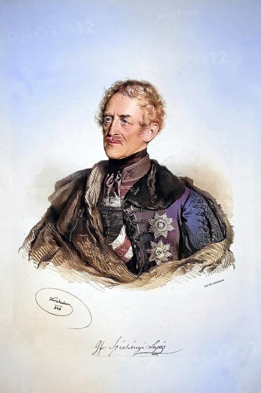 Lajos Maria Aloys Szechenyi de Sarvar-Felsövidek (1781-1855) Count, Lord Chamberlain to Archduchess Sophie, Historical, digitally restored reproduction from a 19th century original, Record date not stated
