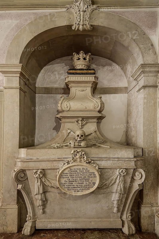 Church and Monastery of Sao Vicente de Fora, Chapel of Our Lady of Incarnation, Tomb of The three children of King D. Joao V, Lisbon, Portugal