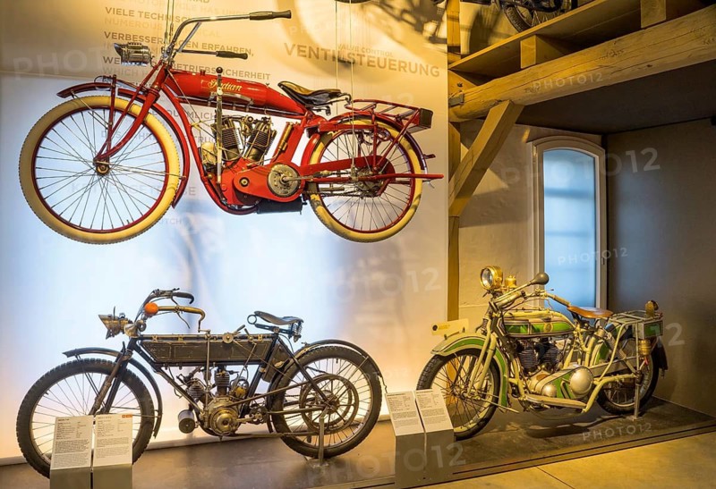 Old motorbikes, PS.SPEICHER Museum, Einbeck, Lower Saxony, Germany