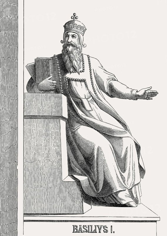Basil I, called the Macedonian, 811 – 886, Byzantine Emperor from 867 to 886