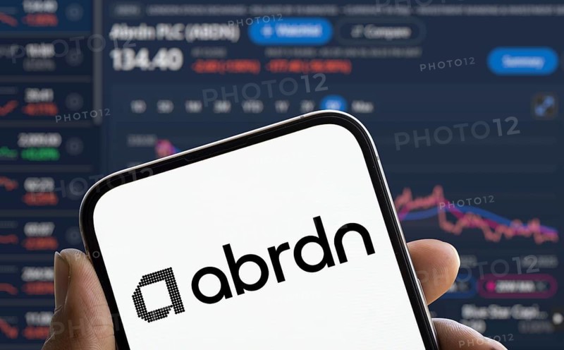 abrdn logo is displayed on smartphone. Abrdn plc is a United Kingdom based global investment company