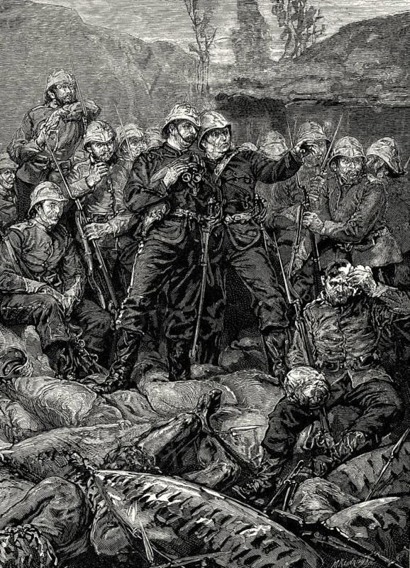 The morning after the Defence of Rorke's Drift, 1879, Anglo-Zulu War