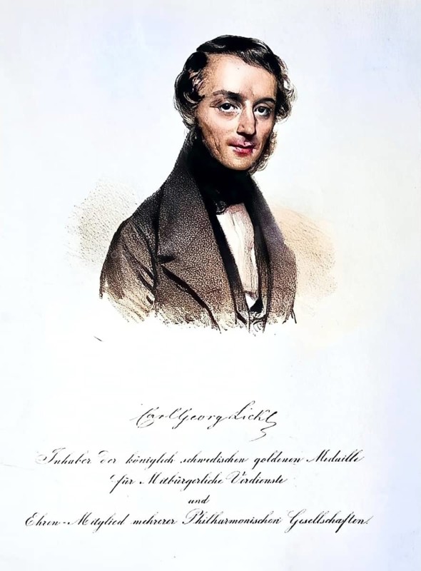 Carl Georg Lickl (1801-1877) Austrian composer, musician, civil servant, Historical, digitally restored reproduction from a 19th century original, Record date not stated