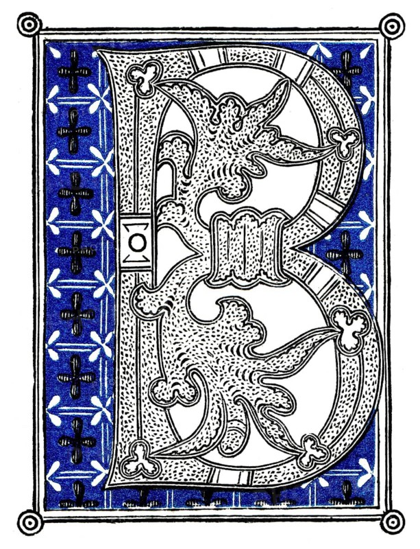 Decorated letters, Initials from the 11th century