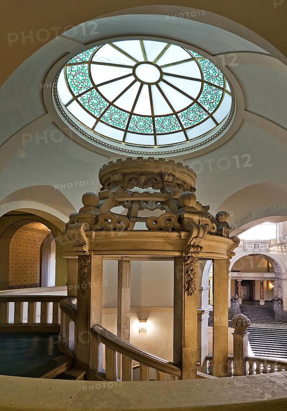 Neues Rathaus, interior view, Wilhelminian palace-like magnificent building in eclectic style, Hanover, Lower Saxony, Germany