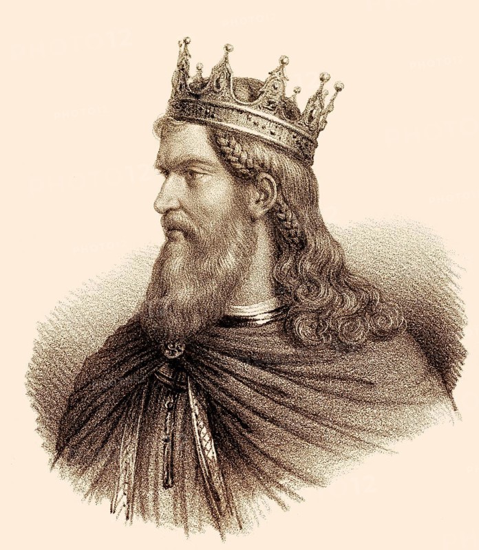 Pharamond or Faramund, c. 370-427, a legendary early king of the Franks, Faramund, Pharamund oder Pharamond war angeblich ein König der salischen Franken