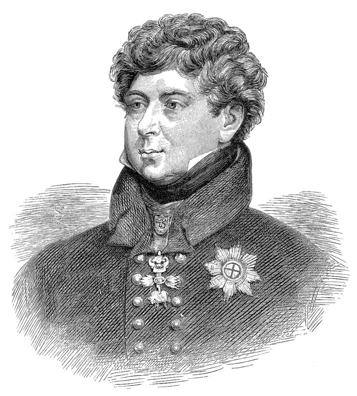 George IV or George Augustus Frederick, 1762 - 1830, king of the United Kingdom of Great Britain and Ireland and king of Hanover, Georg IV. August Friedrich
