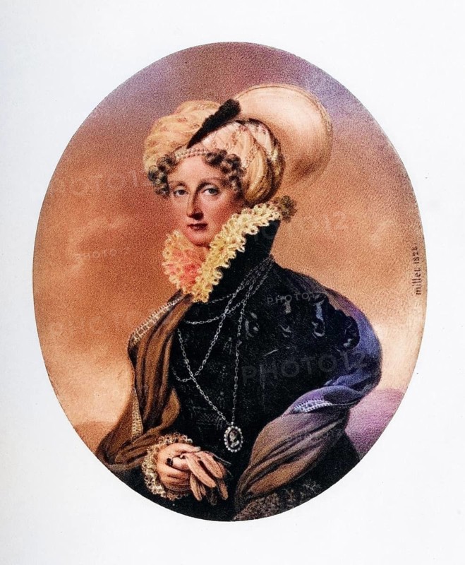 Marie Amelie, Queen of the French, 1782-1866, woman of Louis Philippe, King of the French in 1828, Historical, digitally restored reproduction from a 19th century original, Record date not stated