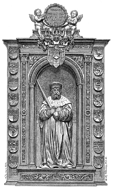 Epitaph of Frederick III or Frederick the Wise, 1463 - 1525, Elector of Saxony